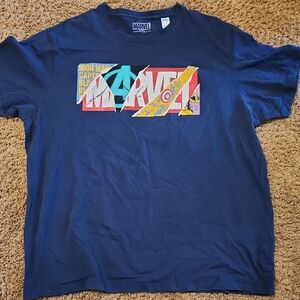 4XLT Marvel Graphic T-Shirt in Blue